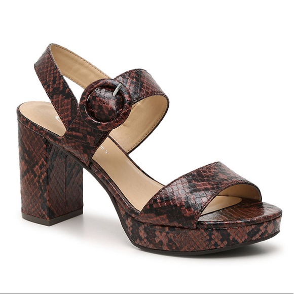 CL by Chinese Laundry Snake Print Block Platform - Picture 1 of 8